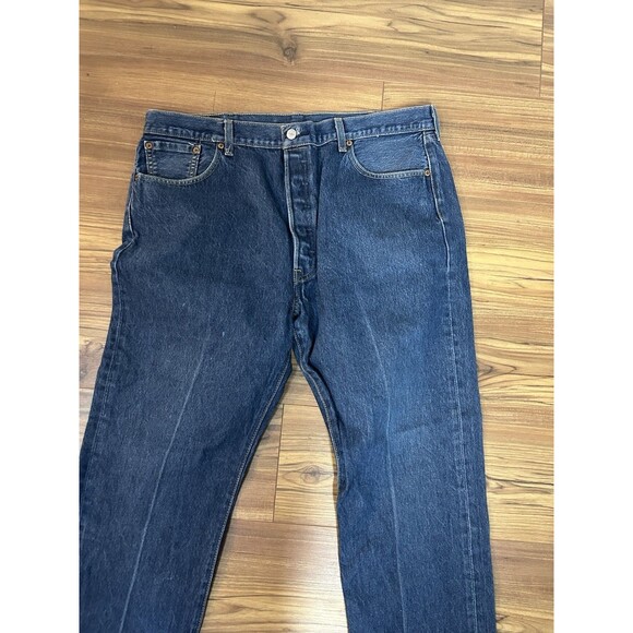Levi’s 501 Original Fit Jeans W42 L32 Button Fly Classic Vintage Straight Leg - Picture 3 of 8